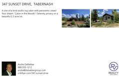 Printable PDF flyer of 347 Sunset Drive. Basic Postcard