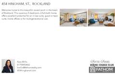 Printable PDF flyer of 454 Hingham, St.. Basic Postcard