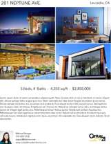 Printable PDF flyer of Modern Coastal Home. 4 Photos & Short Description