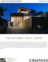 Printable PDF flyer of 1000 Mountain Drive. Main Photo & Short Description