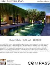 Printable PDF flyer of Los Altos Modern. Photos & Short Description