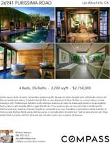 Printable PDF flyer of Los Altos Modern. 4 Photos & Short Description