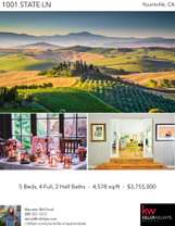 Printable PDF flyer of Wine Country Estate. Photos & Basic Info