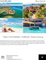 Printable PDF flyer of Island Living is a Lifestyle. 4 Photos & Short Description