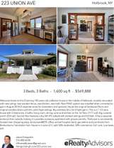Printable PDF flyer of 223 Union Ave. 4 Photos & Short Description