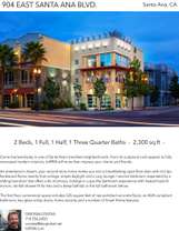 Printable PDF flyer of 904 East Santa Ana Blvd.. Main Photo & Short Description