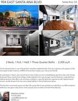 Printable PDF flyer of 904 East Santa Ana Blvd.. 4 Photos & Short Description