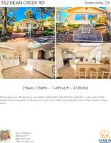 Printable PDF flyer of 552 Bean Creek Rd. #139. 4 Photos & Short Description