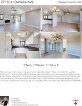 Printable PDF flyer of 27130 Hidaway Ave, 6. 4 Photos & Short Description