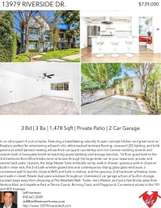 Printable PDF flyer of 13979 Riverside Dr.. 4 Photos & Short Description