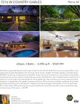 Printable PDF flyer of 7216 W Country Gables Dr. 4 Photos & Short Description