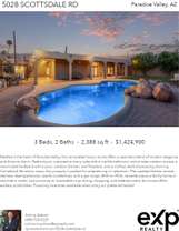 Printable PDF flyer of 5028 Scottsdale Rd. Main Photo & Short Description