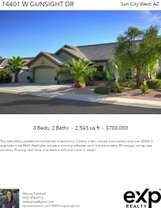 Printable PDF flyer of 14401 W Gunsight Dr. Main Photo & Short Description