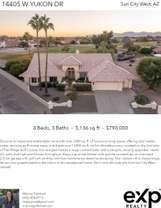 Printable PDF flyer of 14405 W Yukon Dr. Main Photo & Short Description