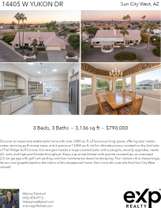 Printable PDF flyer of 14405 W Yukon Dr. 4 Photos & Short Description