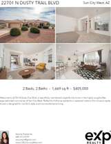 Printable PDF flyer of 22701 N Dusty Trail Blvd. 4 Photos & Short Description