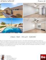 Printable PDF flyer of 4738 N 14th St. 4 Photos & Short Description