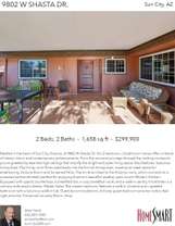 Printable PDF flyer of 9802 W Shasta Dr.. Main Photo & Short Description