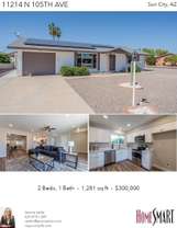 Printable PDF flyer of 11214 N 105th Ave. Photos & Basic Info