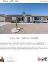 Printable PDF flyer of 11214 N 105th Ave. Main Photo & Short Description
