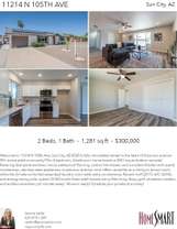 Printable PDF flyer of 11214 N 105th Ave. 4 Photos & Short Description