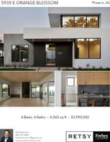 Printable PDF flyer of 5939 E Orange Blossom Ln. Photos & Basic Info