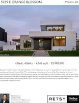 Printable PDF flyer of 5939 E Orange Blossom Ln. Main Photo & Short Description