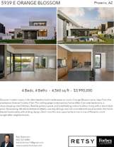 Printable PDF flyer of 5939 E Orange Blossom Ln. 4 Photos & Short Description