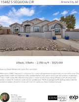 Printable PDF flyer of 15482 S Sequoia Cir. Main Photo & Short Description