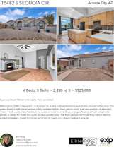 Printable PDF flyer of 15482 S Sequoia Cir. 4 Photos & Short Description