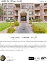 Printable PDF flyer of 5350 E Deer Valley Dr Unit 1419. Main Photo & Short Description