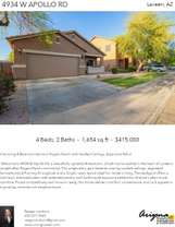 Printable PDF flyer of 4934 W Apollo Rd. Main Photo & Short Description