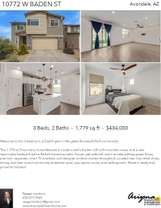 Printable PDF flyer of 10772 W Baden St. 4 Photos & Short Description