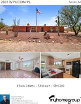 Printable PDF flyer of 2831 W Puccini Pl. Photos & Basic Info