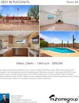 Printable PDF flyer of 2831 W Puccini Pl. 4 Photos & Short Description