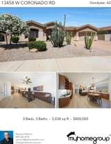 Printable PDF flyer of 13458 W Coronado Rd. Photos & Basic Info