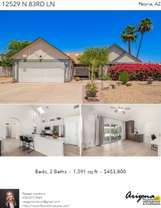 Printable PDF flyer of 12529 N 83rd Ln. Photos & Basic Info