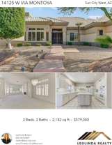 Printable PDF flyer of 14125 W Via Montoya. Photos & Basic Info