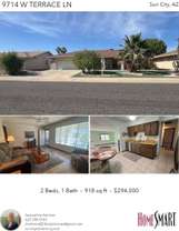 Printable PDF flyer of 9714 W Terrace Ln. Photos & Basic Info
