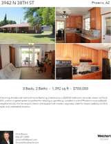 Printable PDF flyer of 3942 N 38th St. 4 Photos & Short Description
