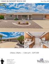 Printable PDF flyer of 10443 W Desert Rock Dr. Photos & Basic Info