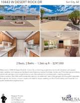 Printable PDF flyer of 10443 W Desert Rock Dr. 4 Photos & Short Description