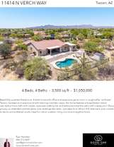 Printable PDF flyer of 11414 N Verch Way. Main Photo & Short Description