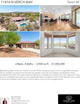 Printable PDF flyer of 11414 N Verch Way. 4 Photos & Short Description