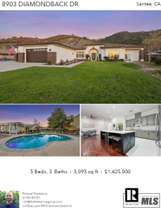 Printable PDF flyer of 8903 Diamondback Dr. Photos & Basic Info