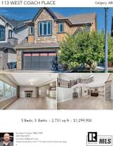 Printable PDF flyer of 113 West Coach Place SW. Photos & Basic Info