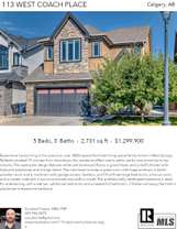 Printable PDF flyer of 113 West Coach Place SW. Main Photo & Short Description