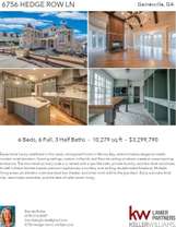 Printable PDF flyer of 6756 Hedge Row Ln. 4 Photos & Short Description