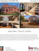 Printable PDF flyer of 4306 Tall Hickory Trail. 4 Photos & Short Description