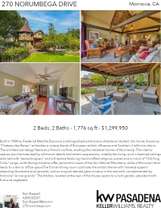 Printable PDF flyer of 270 Norumbega Drive. 4 Photos & Short Description